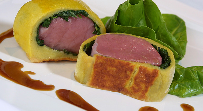 Schweinefilet im Erdäpfelmantel